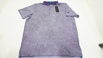 NEW Greyson Fight or Flight Polo Mens Size Large Dewberry W/Logo 917B 01171432