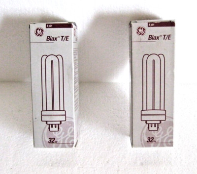 GE 4-PIN BIAX T/E 32W  GX24Q-3  COMPACT FLUORESCENT LAMP F32TBX/SPX35/835/A/4P