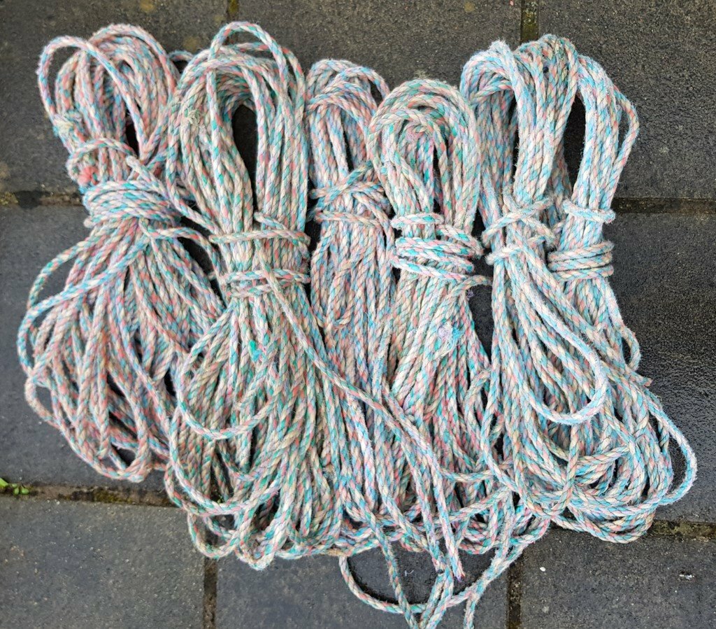 6 lengths 14mm rope total approx 140 metres. Used in Ayr, South