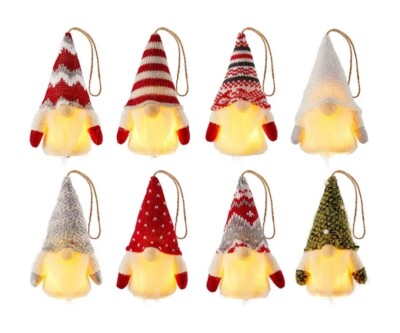 christmas decorations indoor home decor light up Christmas gnomes