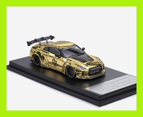 MINIGT salão diecast 5 GTRR35 Gold LBWK Mini GT LB Works Nissan GT-R R35 Salao DieCast 5 Brazil #719