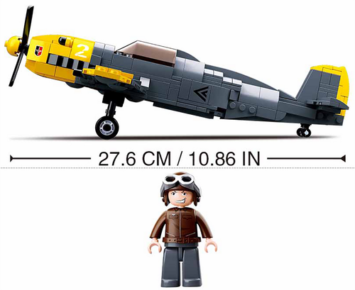 WW2 BF-109 Aircraft Building Bricks Toy Plane Set