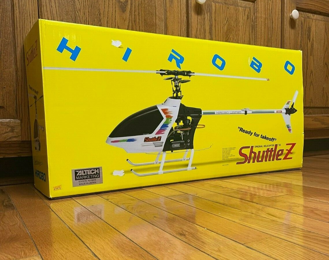Hirobo Original Shuttle Z RC Helicopter, New, NIB NOS, White – ASA