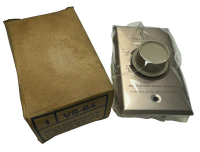 NuTone VS-64 Solid State Wall Switch, Solid State Speed Control, 115/120V, 2.5A