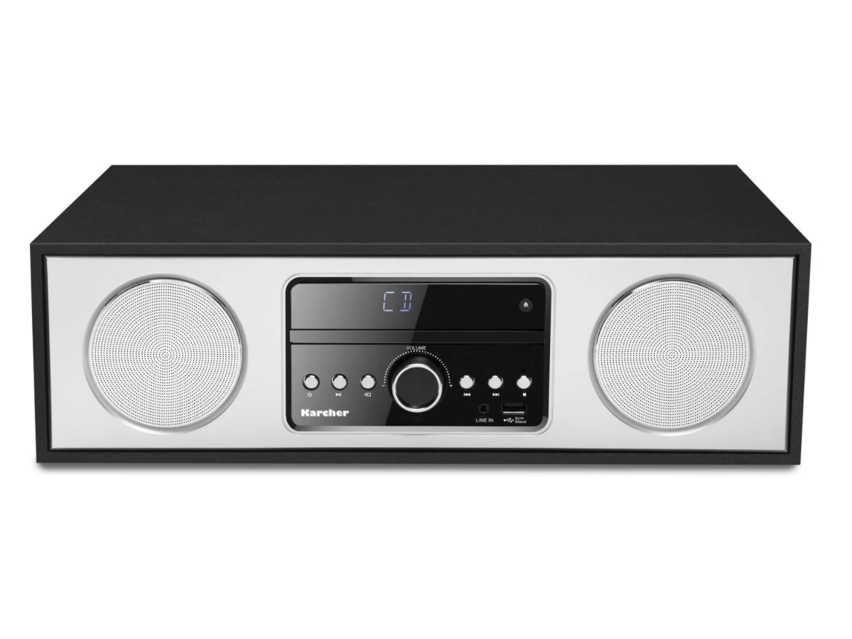 Karcher DAB 4500CD Digital-Radio mit CD-Player DAB+ / UKW-RDS, Bluetooth, USB