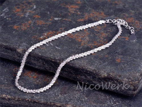 Silberarmband Glanz Schlicht Glänzend Armband Silber 925 Armkette Damen Schmuck