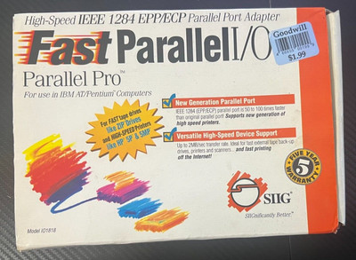 SIIG Fast Parallel I/O Card High-Speed IEEE 1284 EPP/ECP Parallel Port Adapter