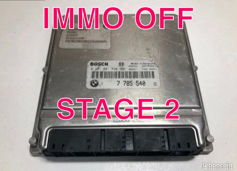 Calculateur / Ecu Immo Off + Stage 2 ~230cv Bmw M57 330d E46 / 530d E39