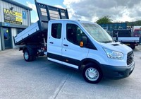 Ford Transit 350 2.0tdci 170ps LWB Crewcab Tipper 2020/70 Registration 