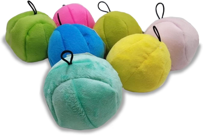 Snuggle Puppy Tender-Tuffs Ball - Tough Plush Dog Toy - Colorful round Ball with
