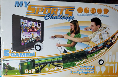 My Sports Challenge Wireless Sports Game System Five Games Set for 2 Players 