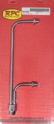 Racing Power R2198X Carburetor Fuel Line Steel 8-21/32''Centers for Holley 4150