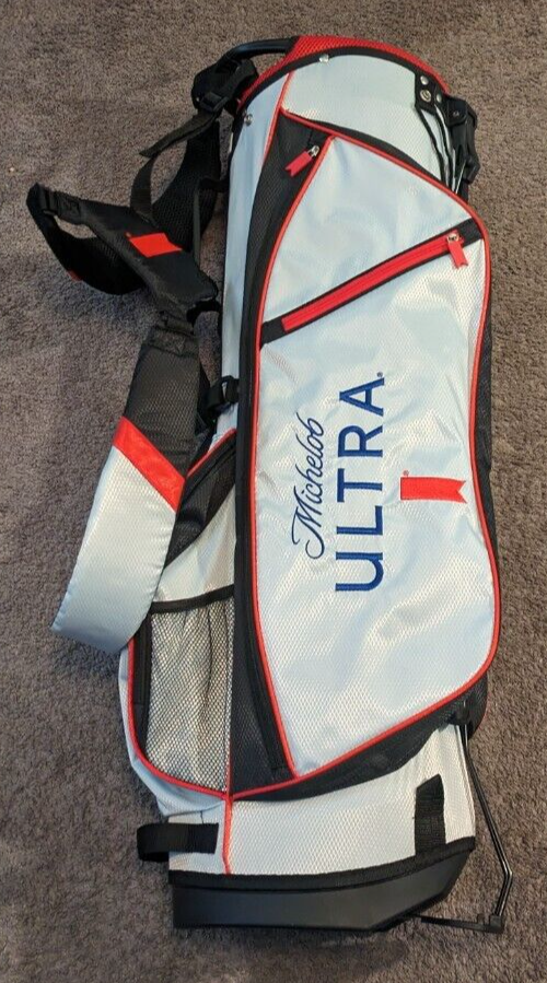 Michelob Ultra Lightweight 6 Way Divider Carry Stand Golf Bag