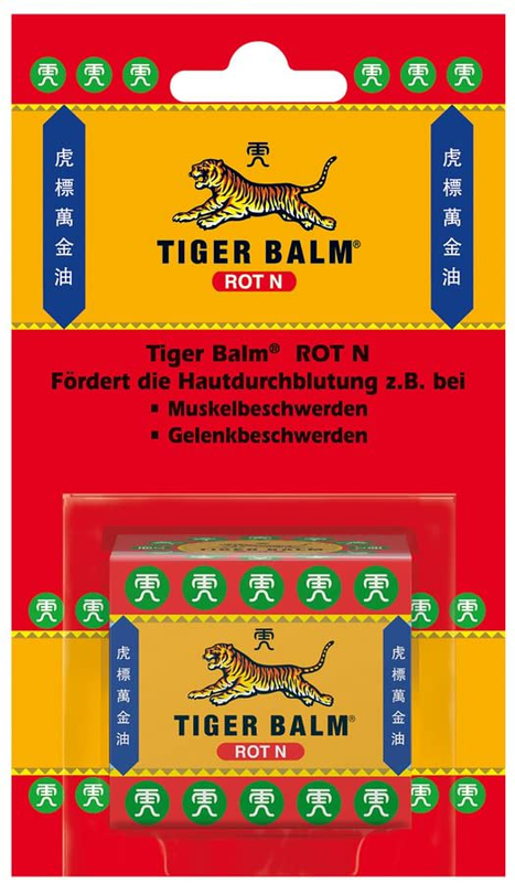 TIGER BALM ROT N – Natürlicher Balsam zur Förderung der Hautdurchblutung
