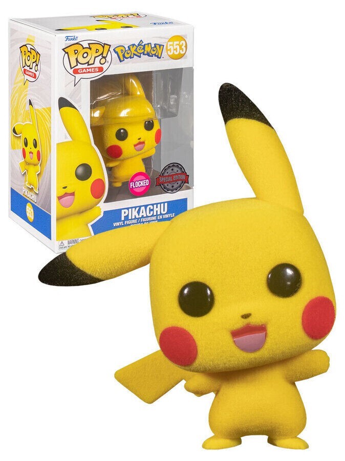 pokke　Apple TV Funko Pop! Pokemon Pikachu #553 Flocked Exclusive | eBay