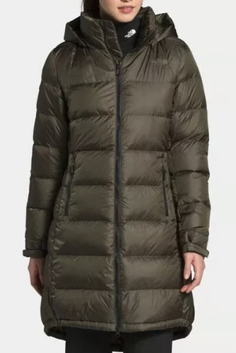 Pre-owned The North Face Women's Metropolis Parka 3 Down Warm Long Jacket Green Sz Xs In New Taupe Green