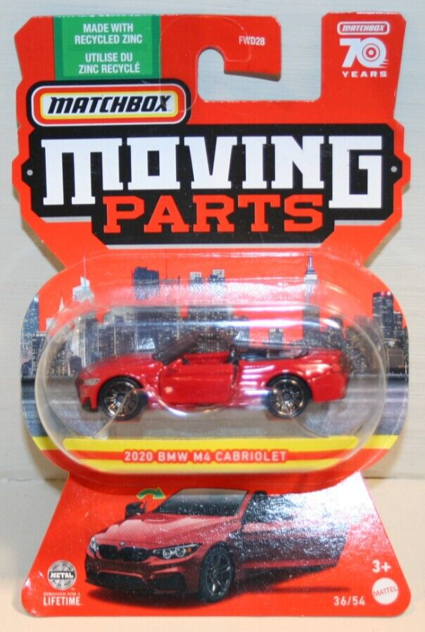 Matchbox '20 BMW M4 Cabriolet (2023 Moving Parts) ON HAND