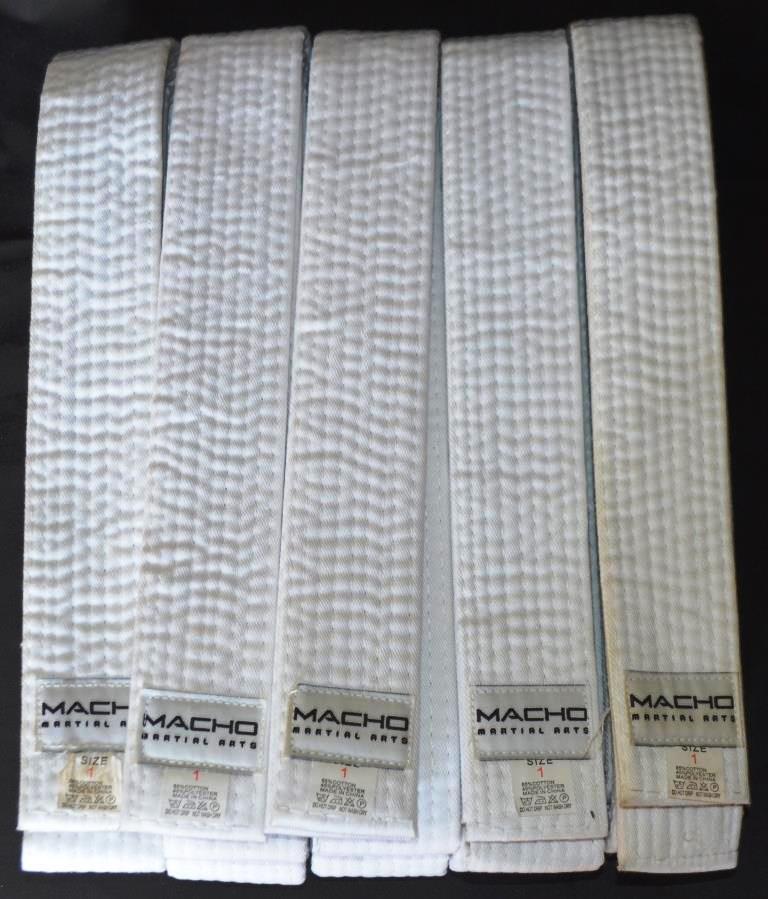 Karate White Boxing & Martial Arts Belts & Sashes