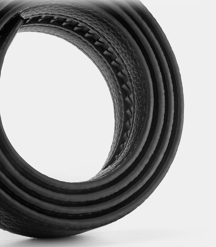 Fashion Men's Automatic Buckle Faux Leather Ratchet Belt Strap Jeans Waistband