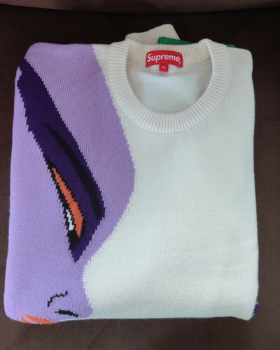 Supreme Faces Sweater Cream 21fw XL | vrealitybolivia.com