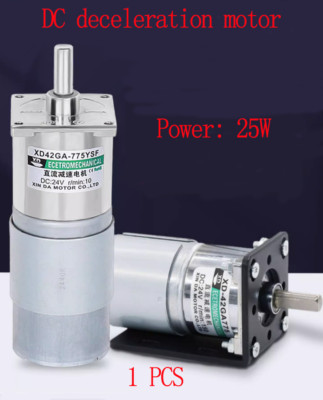 Micro DC 12V/24V Gearmotor 10-600RPM High Torque 25W Metal Gearbox Motor 42GA775