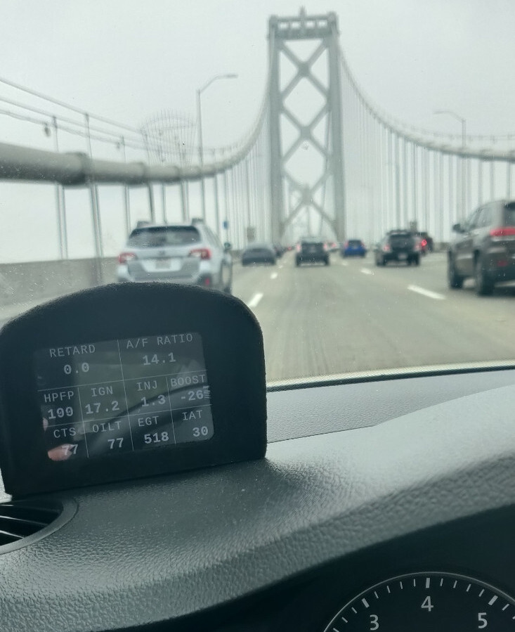 Digital Boost Afr Temp Gauge Vw Jetta Gli Golf Gti Mk5 Mk6 Multi