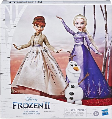 Disney Frozen Elsa, Anna, and Olaf Fashion Doll Set