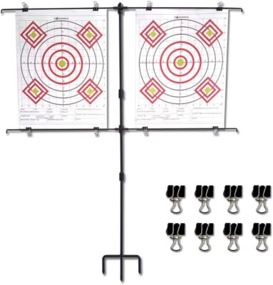 Highwild Adjustable Paper Target Stand, Frame with 8 A- Stand 