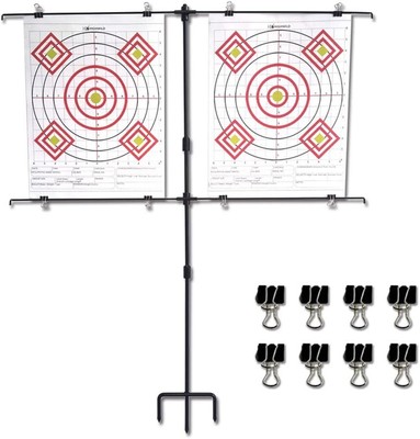 Highwild Adjustable Paper Target Stand, Frame with 8 A- Stand 