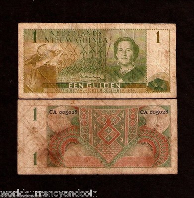 旧紙幣 オランダ ニューギニア 1 GULDEN 1954年 1 Gulden - Dutch New Guinea – Numista
