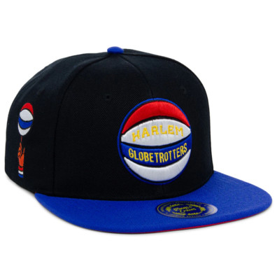 HARLEM GLOBETROTTERS EMBROIDERED RINGS & CRWNS ADULT SNAPBACK OSFM HAT/CAP NWT