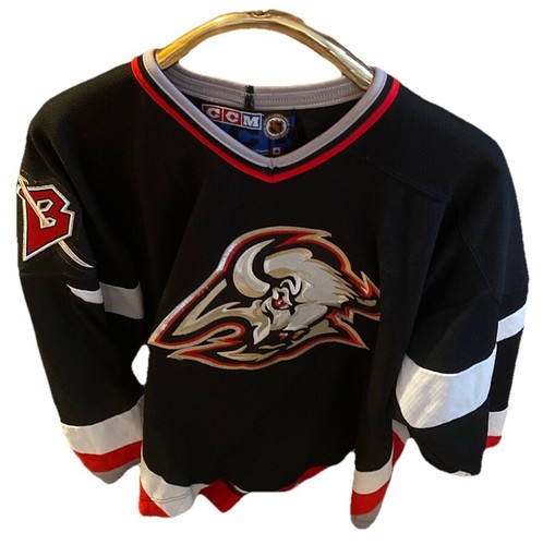 【NHL】 Buffalo Sabres スウェット size L Vtg Buffalo Sabres Hoodie Mens Large Black Goathead Hockey