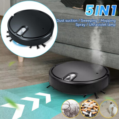 Smart Robot Vacuum Cleaner Automatic Sweeper Floor Carpet Clean Rechargeable UK