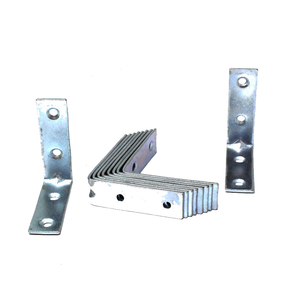 HEAVY DUTY 50mm x 50mm CORNER BRACKETS FLANGED BRACES SHELF FIXING SHELVING