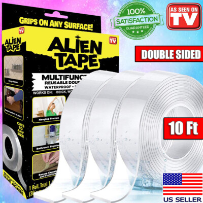 Alien Tape Nano Tape Stick Nano Tape Locks Anything Without Screw Reusable Tape