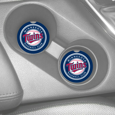 MINNESOTA TWINS RUBBER CAR COASTERS SET (2) MLB 