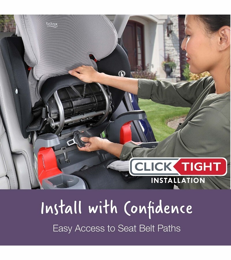 Britax Grow With You Plus ClickTight Booster Car Seat Green Ombre Safewash New!