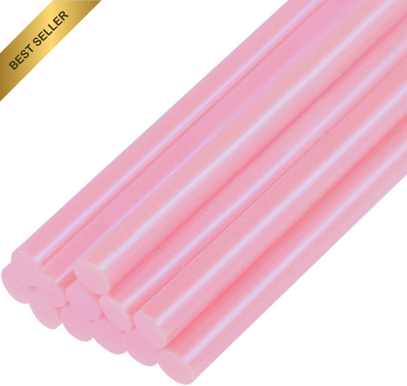 Mini Hot Glue Sticks for Glue Gun 0.27-Inch X 4-Inch Pink 12Pcs