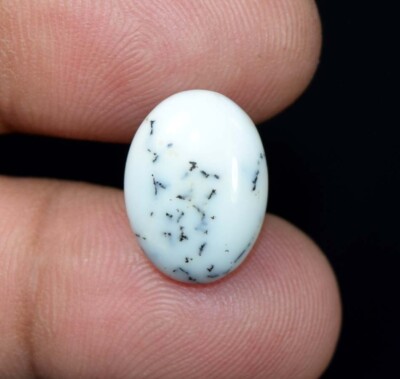 6.20 Cts. 100% Natural Dendrite Opal Oval Cabochon Flat Back Loose Gemstones