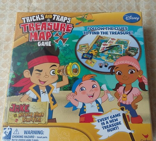 Jake Never Land Pirates Trick and Trap Treasure Map Board Game