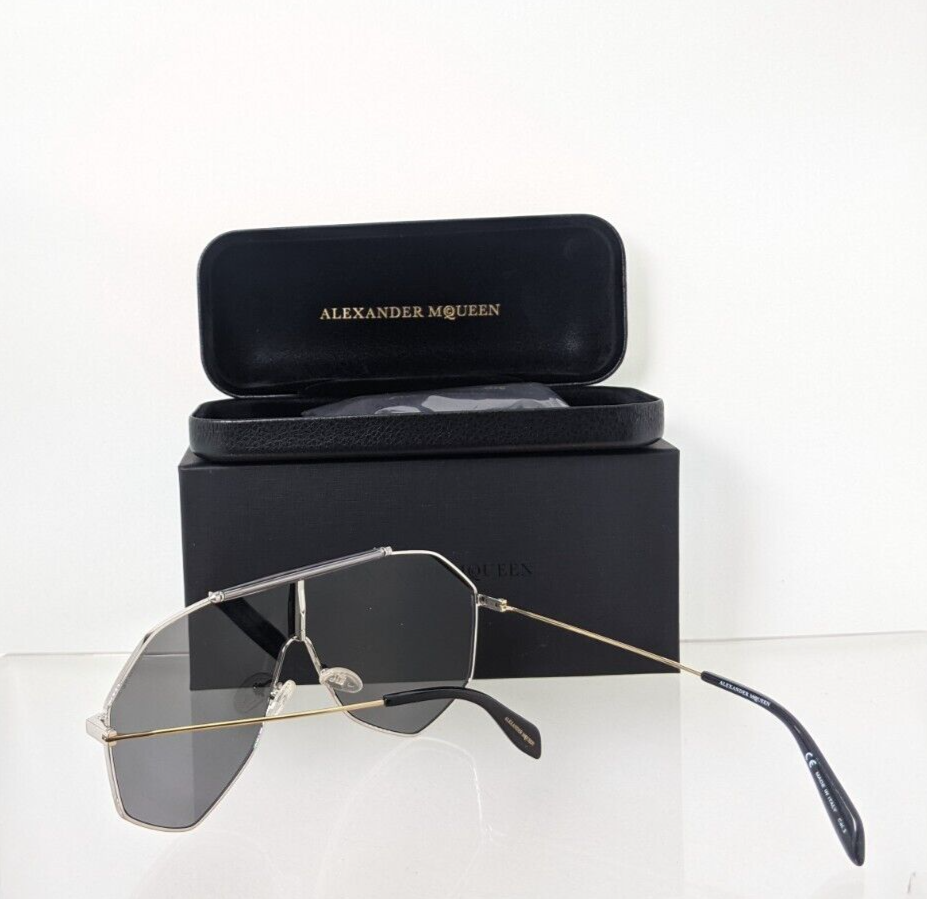 Pre-owned Alexander Mcqueen Brand Authentic  Sunglasses Am 0138 Silver 003 99mm Frame In Gray