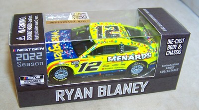 1:64 ACTION 2022 #12 WRANGLER MENARDS ALL-STAR WIN RYAN BLANEY DIECAST CHASSIS