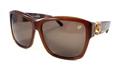 SWAROVSKI BLING SW 20 45E Brown Sunglasses 59-13-130