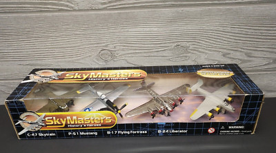 Sky Masters History's Heroes Airplane's C-47 Skytrain, P-51 Mustang, B-17, B-24