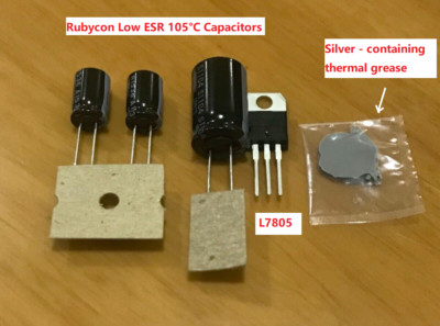 Atari 2600 2600A 2600Jr / Atari 7800 All Revs Capacitor Replacement Repair Kit