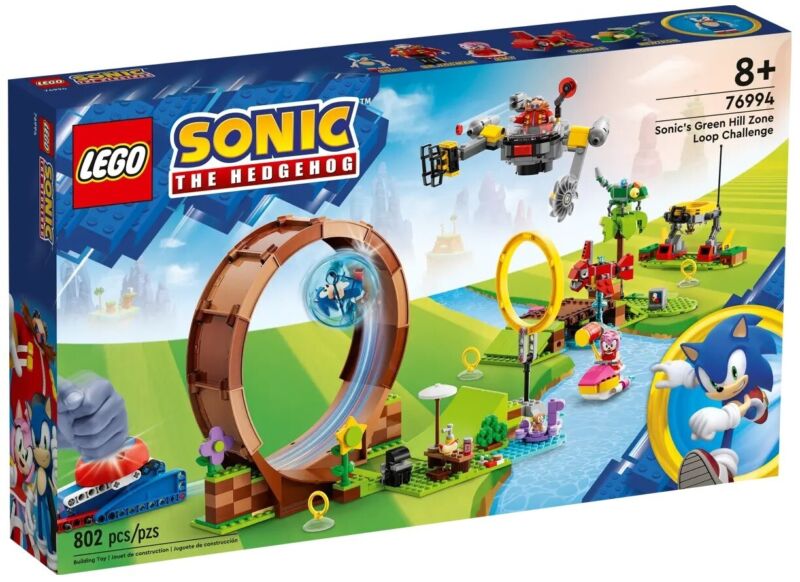Lego 76994 Sonic's Green Hill Zone Loop Challenge New Sealed