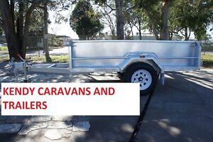 8x 5 HEAVY DUTY HOT DIPED GALVANISED SINGLE AXLE BRAKED BOX TRAILER 500mm HIGH SIDED BODY Erina Gosford Area Preview