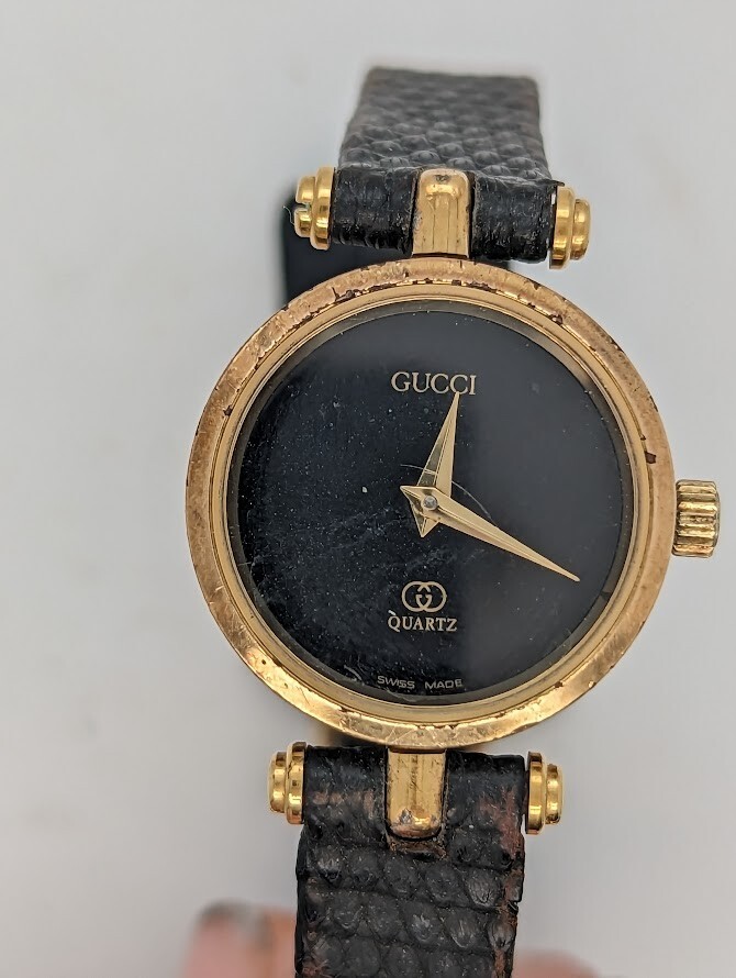 Vintage Gucci 18k Gold Plated Men's/Women's Watch One Jewel