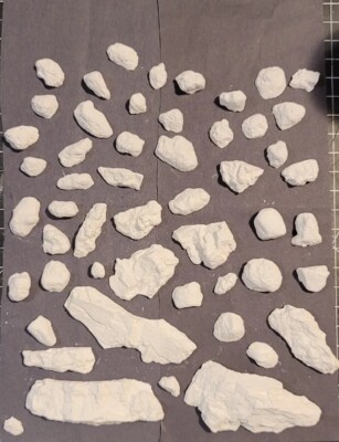  Scale Model Train Railroad Diorama Rocks Wargaming Scenery Terrain 