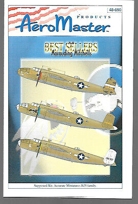 AeroMaster Marauding Mitchells Pt.3 Decals Accurate Miniatures 1/48 Kits AN48690